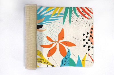 Luxe badmat Plantenpatroon