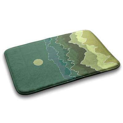 Badkamer mat Bergen Abstractie