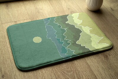 Badkamer mat Bergen Abstractie