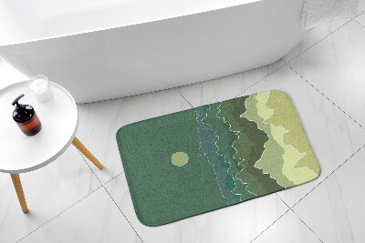 Badkamer mat Bergen Abstractie