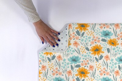 Badkamer mat Bloemenpatroon