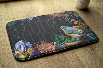 Badkamer mat Vogelbloemen