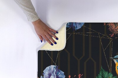 Badkamer mat Vogelbloemen