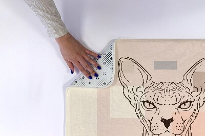 Luxe badmat Sphynx kat