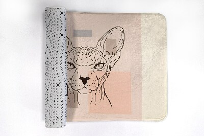 Luxe badmat Sphynx kat