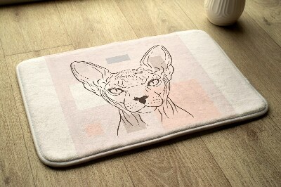 Luxe badmat Sphynx kat