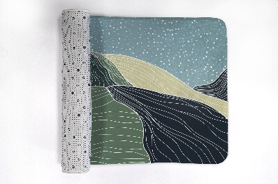 Badkamer mat Geometrisch landschap