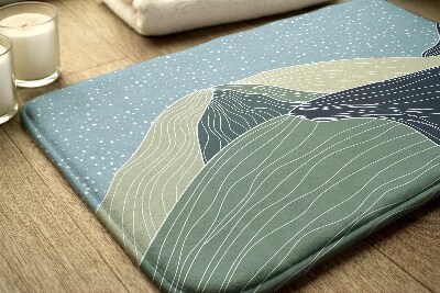 Badkamer mat Geometrisch landschap