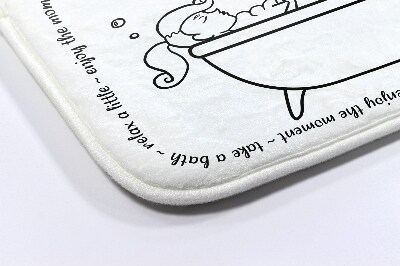 Luxe badmat Vrouw Bad Ontspannen