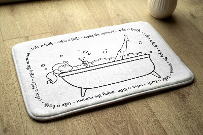 Luxe badmat Vrouw Bad Ontspannen