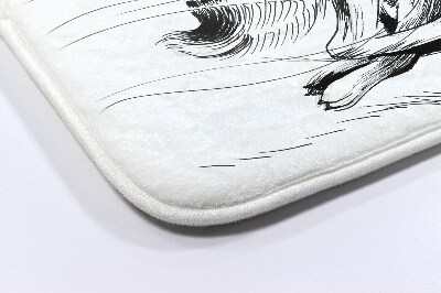 Badkamer mat Hazendieren