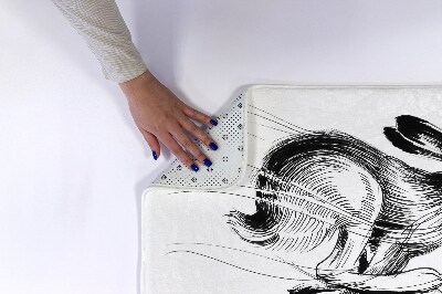 Badkamer mat Hazendieren