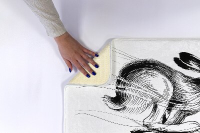 Badkamer mat Hazendieren