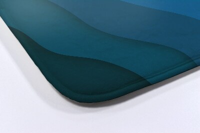 Luxe badmat Blauwe gradiënt