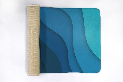 Luxe badmat Blauwe gradiënt