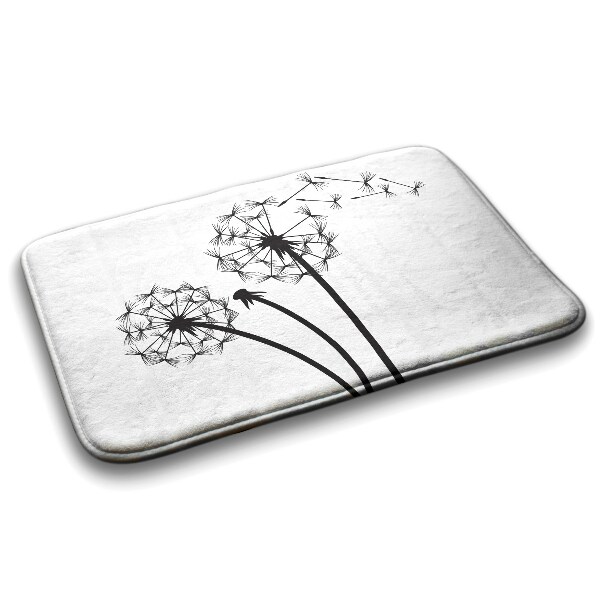 Badkamer mat Paardenbloembloemen