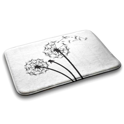 Badkamer mat Paardenbloembloemen