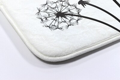 Badkamer mat Paardenbloembloemen