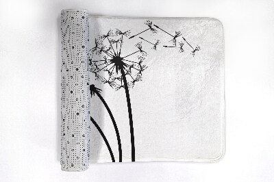 Badkamer mat Paardenbloembloemen