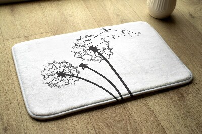 Badkamer mat Paardenbloembloemen