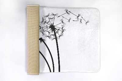 Badkamer mat Paardenbloembloemen