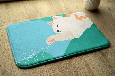 Badkamer mat Kittendieren