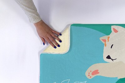 Badkamer mat Kittendieren