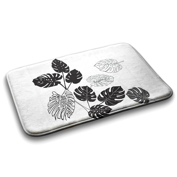 Luxe badmat Monstera bladeren