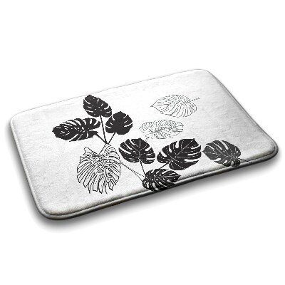 Luxe badmat Monstera bladeren