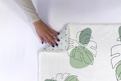 Badmat Monstera bladeren