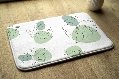 Badmat Monstera bladeren