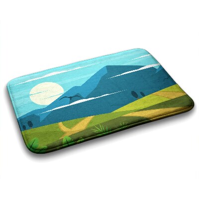 Badkamer mat uitzicht op de bergen