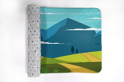 Badkamer mat uitzicht op de bergen