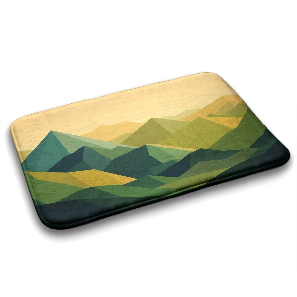 Luxe badmat Geometrische bergen