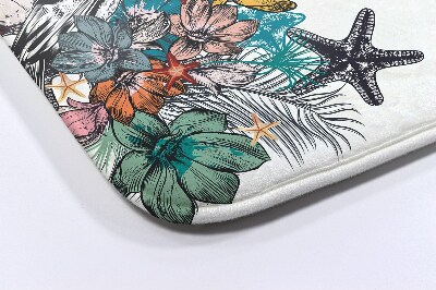 Badkamer mat Vogels Bloemen