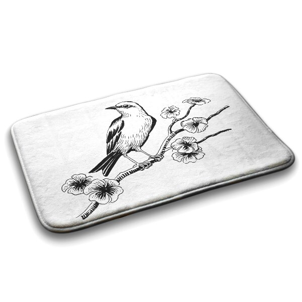 Badkamer mat Vogel op een boom