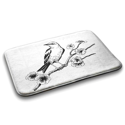 Badkamer mat Vogel op een boom