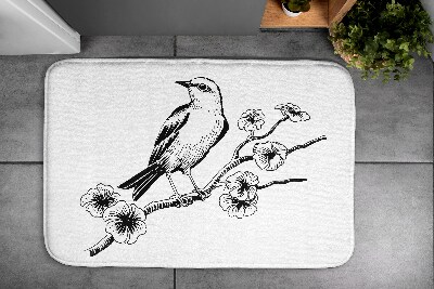 Badkamer mat Vogel op een boom