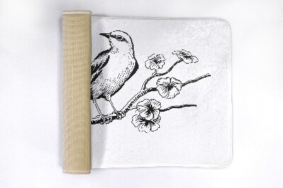 Badkamer mat Vogel op een boom