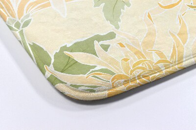 Luxe badmat Chrysantenbloemen