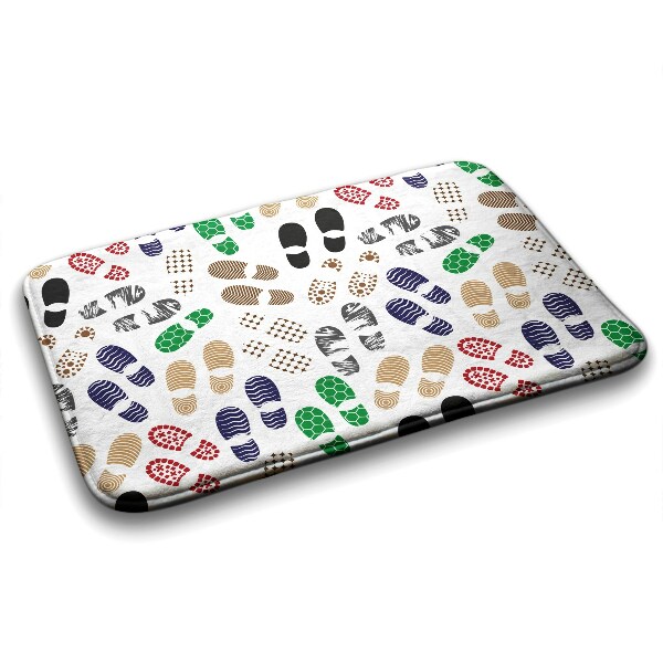 Badkamer mat Schoenafdrukken