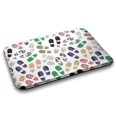 Badkamer mat Schoenafdrukken