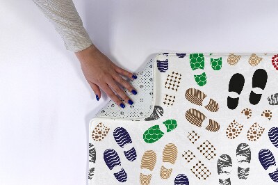 Badkamer mat Schoenafdrukken