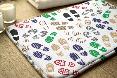 Badkamer mat Schoenafdrukken