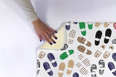 Badkamer mat Schoenafdrukken