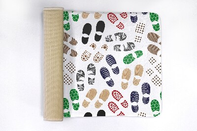 Badkamer mat Schoenafdrukken