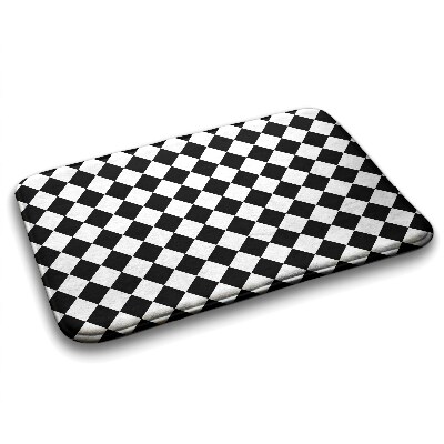 Luxe badmat Vierkantenpatroon