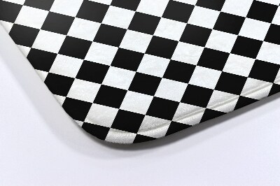 Luxe badmat Vierkantenpatroon