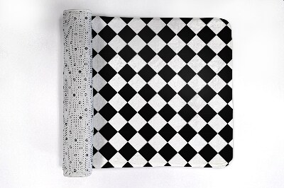 Luxe badmat Vierkantenpatroon