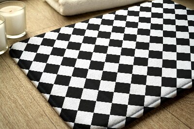 Luxe badmat Vierkantenpatroon